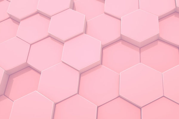 六边形粉红色图案抽象现代背景