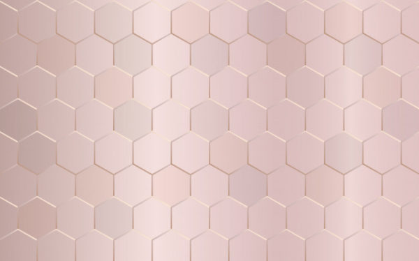 六边形粉红色柔和纹理背景矢量图案[EPS]