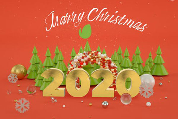 2020-2022冬季圣诞节梦幻场景问候视频ae素材