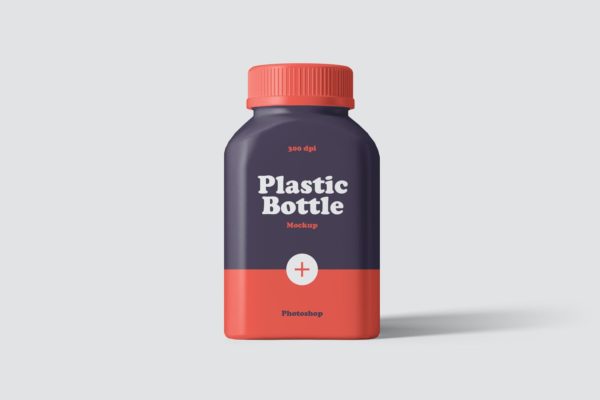 塑料药品包装设计VI样机展示模型mockups