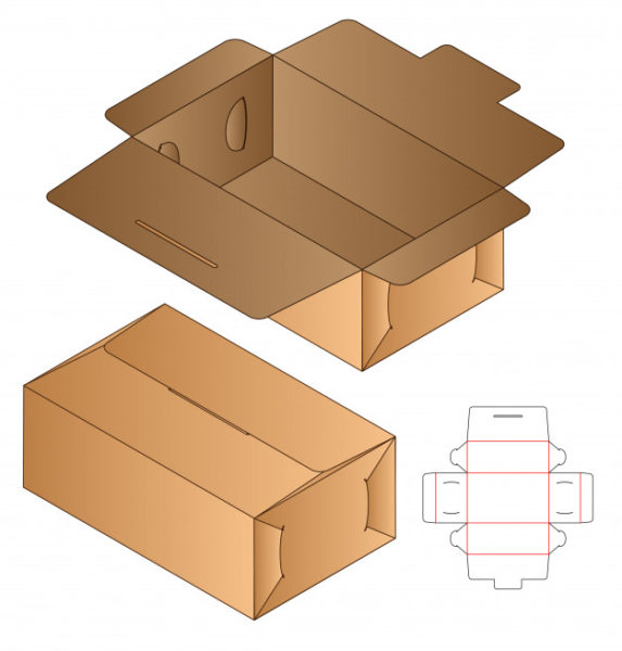 纸盒结构模切模板设计
