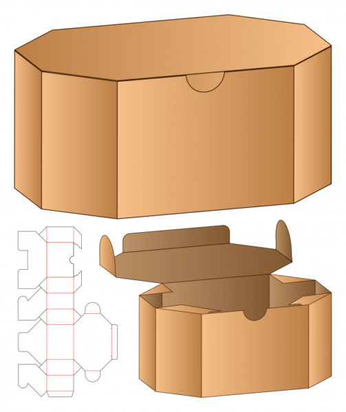 3D包装盒子结构设计模型