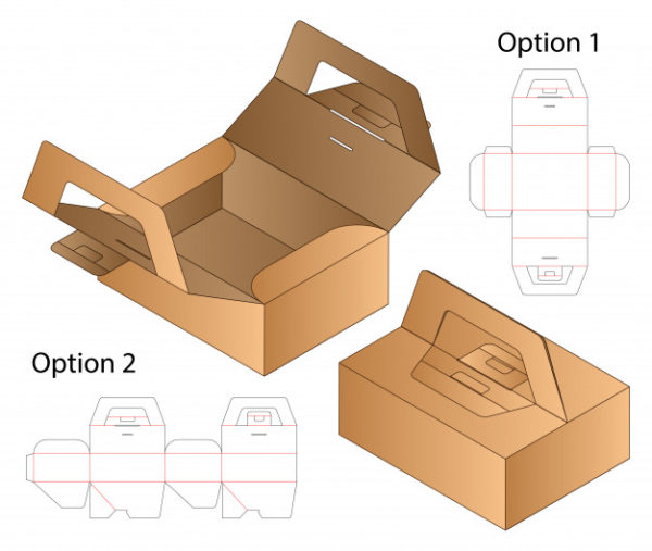 包装盒结构设计模板
