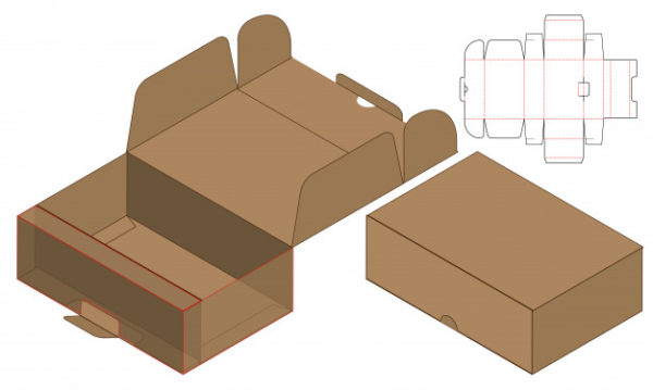 包装盒模切设计模板