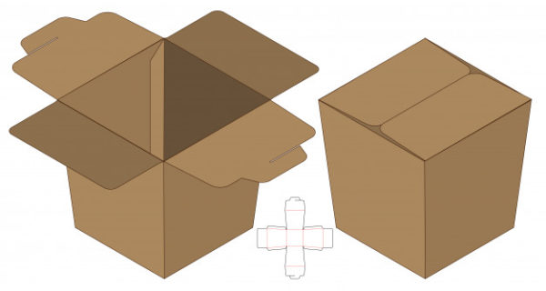 盒包装模切模板设计
