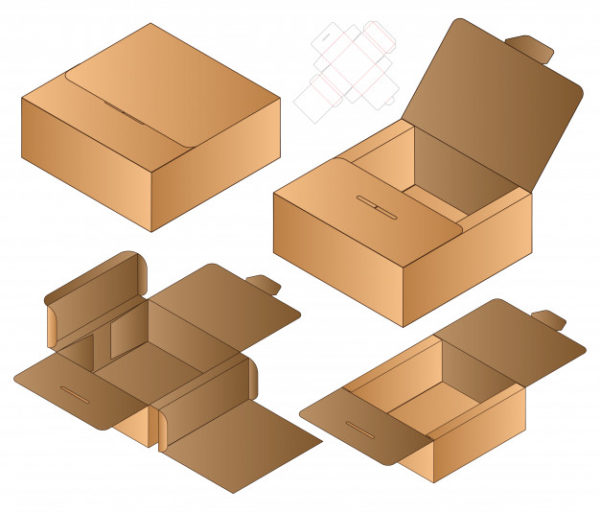 包装盒结构设计模型