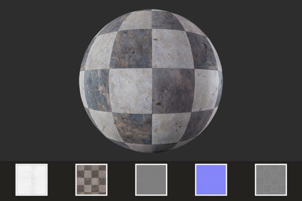 真实的复古经典无缝方块地板材质贴图（JPG）