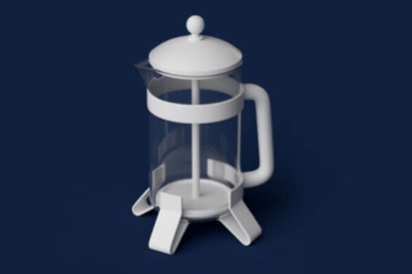 法式滤压壶C4D模型下载（FBX）