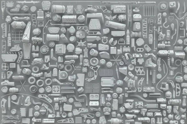 268个科幻高科技机械部件大合集 下载（C4D,OBJ,FBX,MAX）