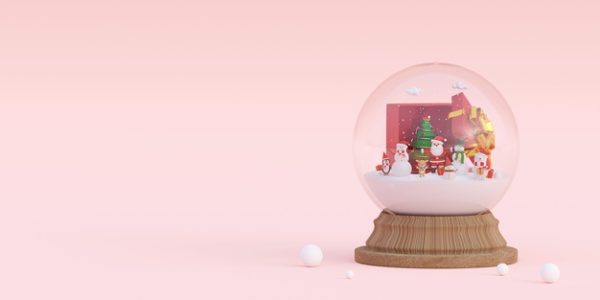 圣诞节水晶球背景[JPG]