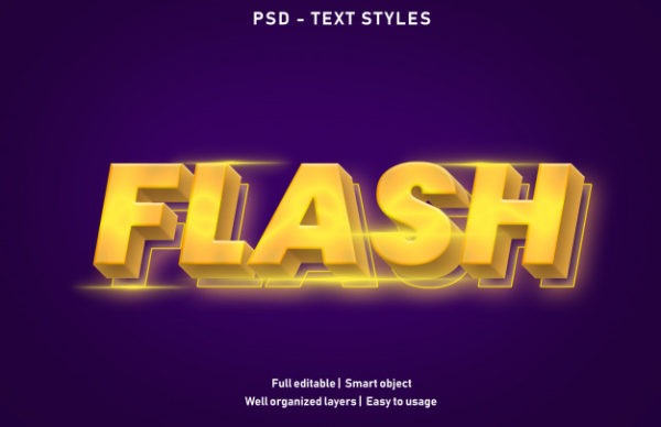酷炫flash文本特效模板[PSD]