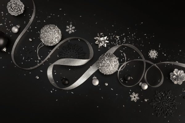 闪闪发光的圣诞装饰品素材[JPG]
