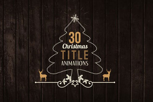 30个圣诞节标题动画视频ae素材