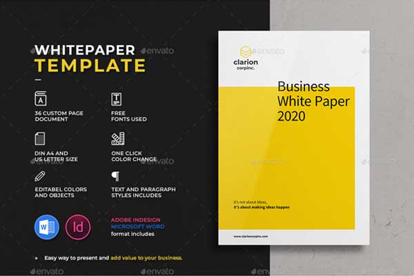 白皮书/计划书/企业报告手册设计模板