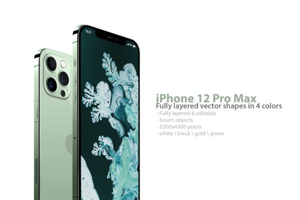 iPhone 12 Pro 分成PSD手机样机（PSD）