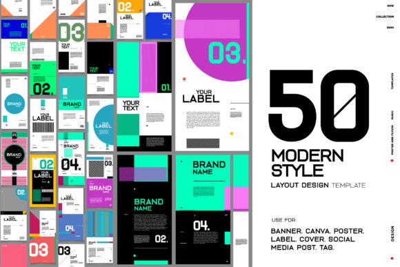 50种现代风格设计布局模板
