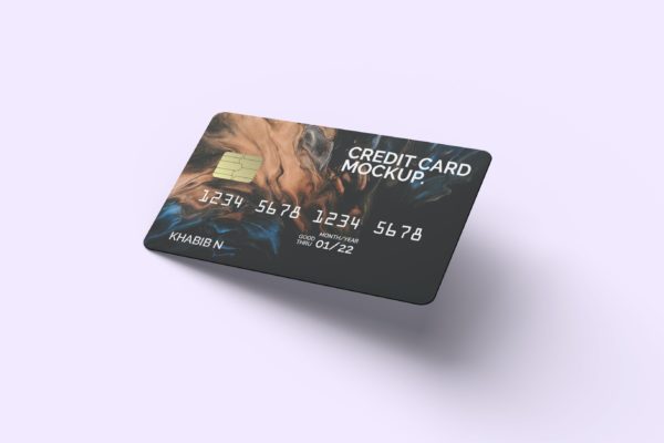 逼真的信用卡/银行卡设计样机（PSD）
