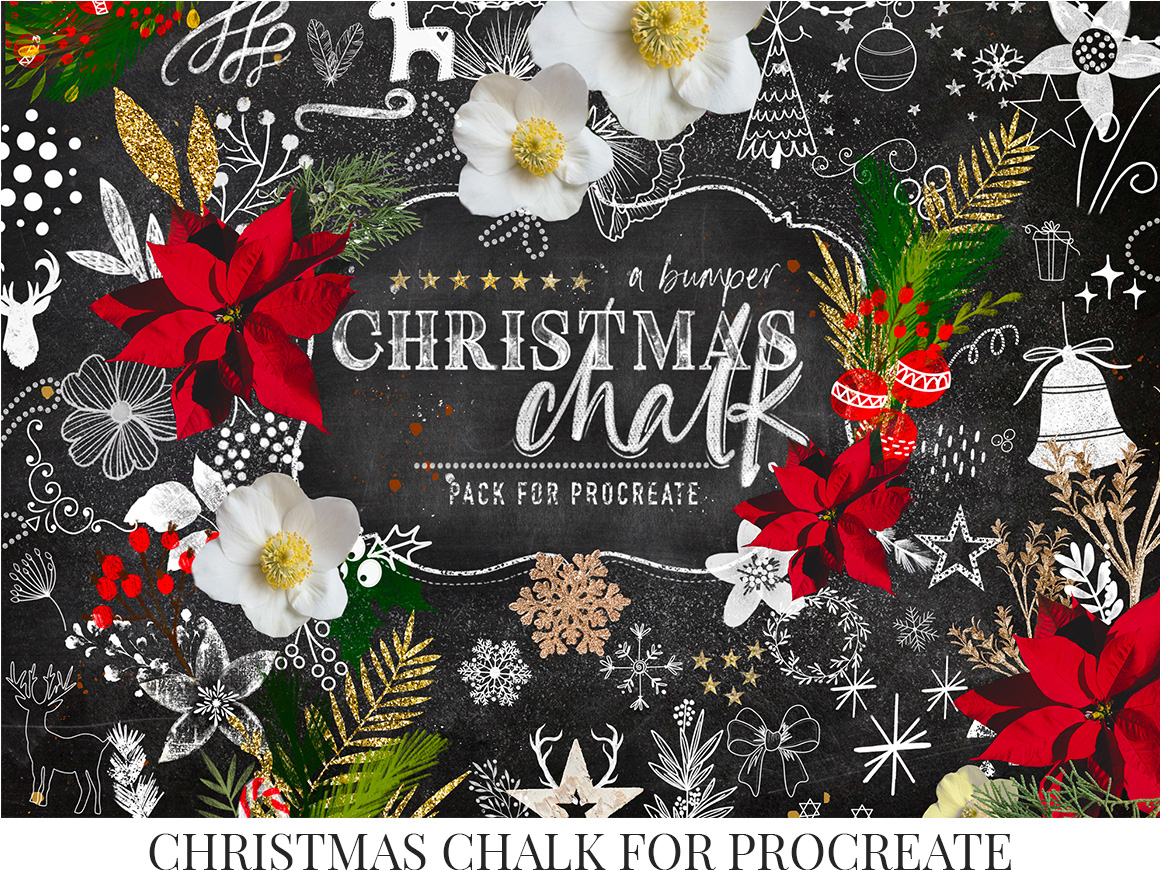 Christmas-Chalk-Procreate-Brushes-2