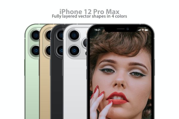 iPhone 12 Pro 分层手机样机（PSD）