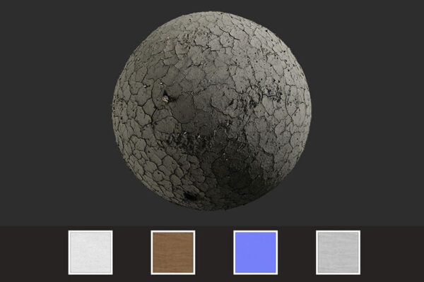 干枯龟裂的地表高清材质贴图下载（JPG）