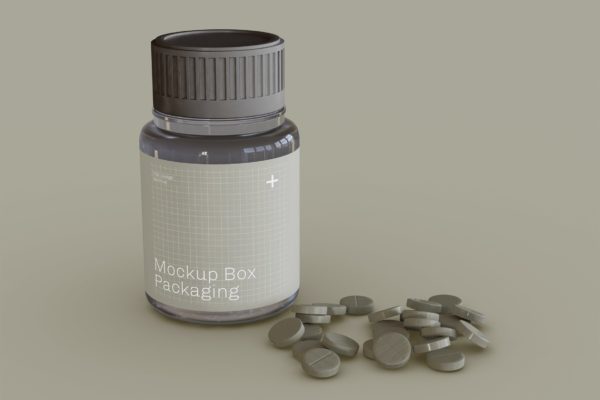 药瓶包装产品模型[PSD]