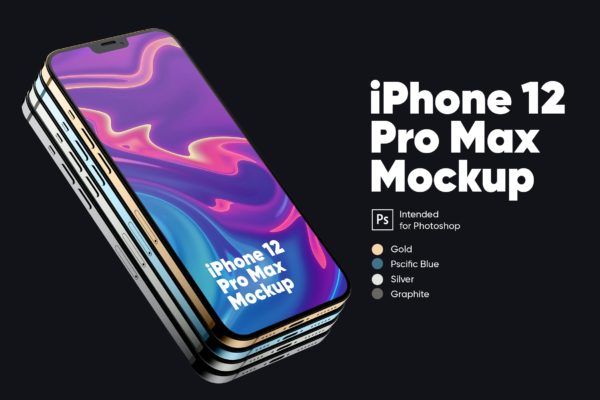 iPhone 12 Pro Max产品样机[PSD]