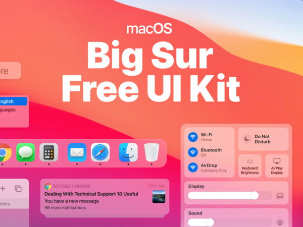 Big Sur UI Kit 网站桌面页面UI工具包