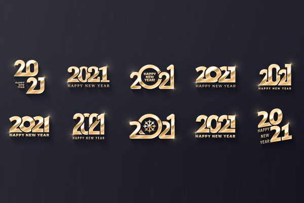 2021新年广告设计必备字体素材下载（EPS）