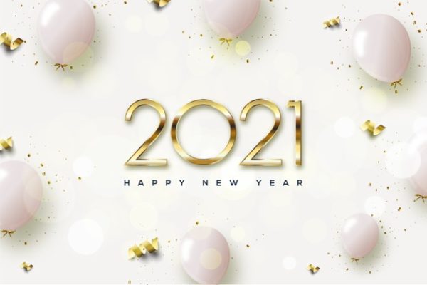 2021新年金色装饰素材