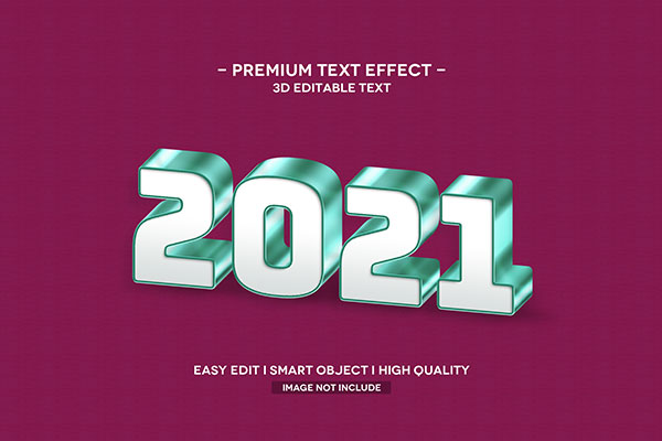 2021年必备的几种PS字体特效样式文件下载（PSD）
