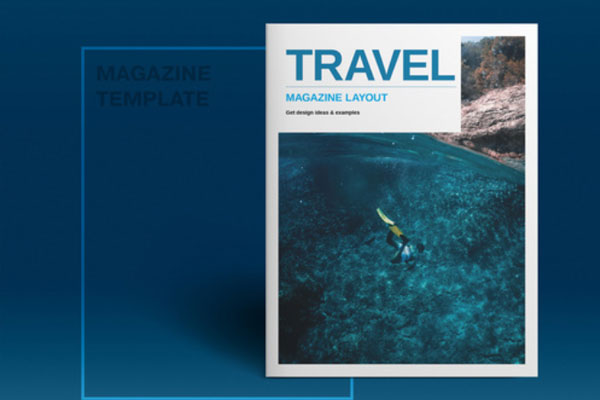 旅行/旅游杂志版面设计模板