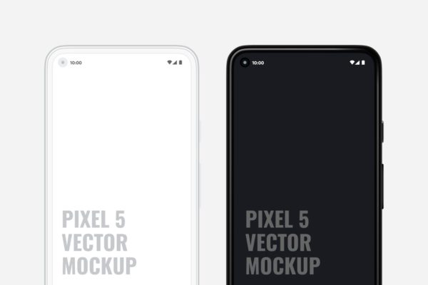 Pixel 5 矢量安卓（android）手机样机（PDF,SVG,FIG）