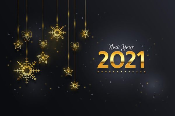 2021新年金色装饰背景