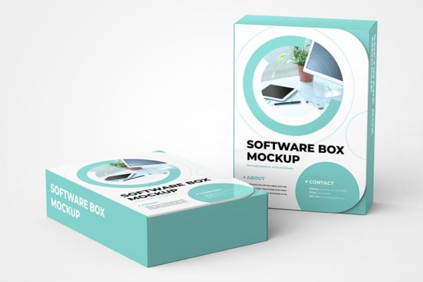 数码软件盒产品模型(PSD)