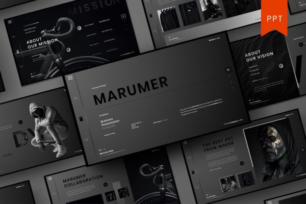 Marumer – 商务风格ppt模板 (PPTX)