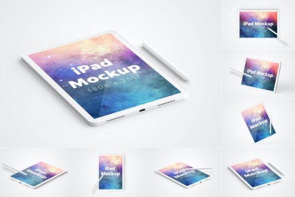 iPad产品展示样机 (PSD)