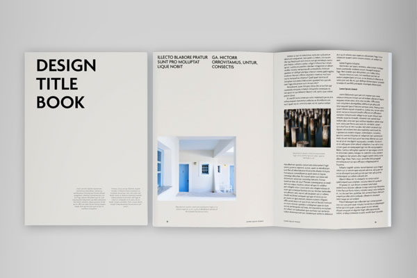 建筑项目杂志手册设计模板