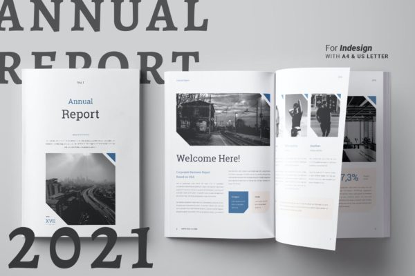 高品质多用途的专业2021年度报告品牌手册画册宣传册杂志房地产楼书设计模板
