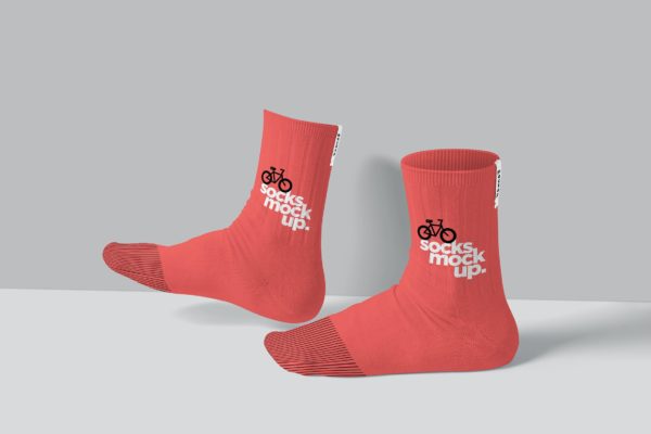 袜子图案设计样机 (PSD)