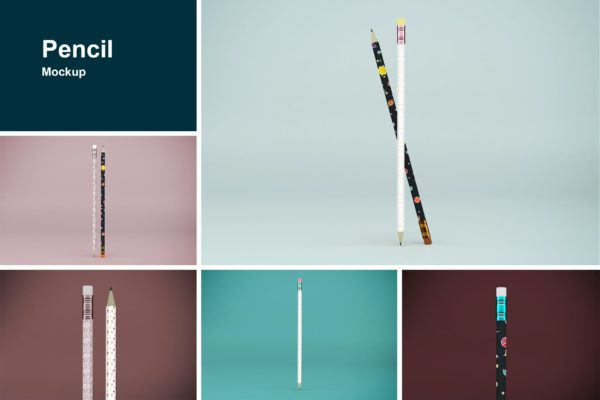 铅笔细节设计展示模型(PSD)