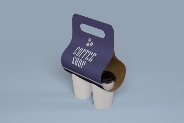外卖咖啡包装设计VI样机展示模型mockups