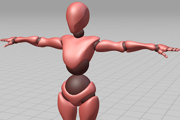 带骨骼绑定的C4D人物动作绑定训练必备模型下载（fbx）