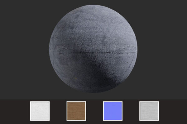 彩色沥青材质效果的C4D材质贴图（JPG）