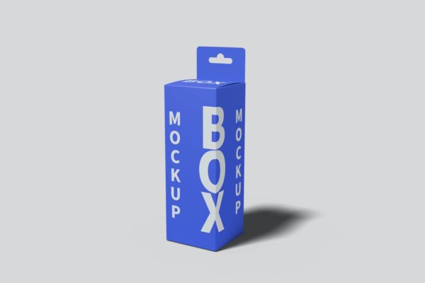 高品质的包装盒设计VI样机展示模型mockups