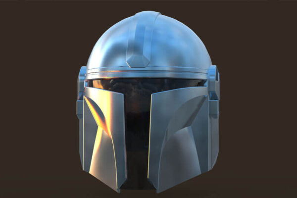 曼达洛人盔甲头盔C4D可用3D模型下载（OBJ）