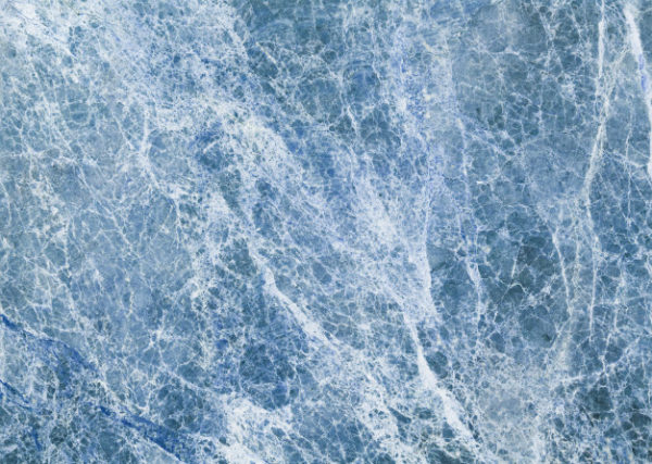 海蓝色抽象大理石纹理背景图片素材 [JPG]