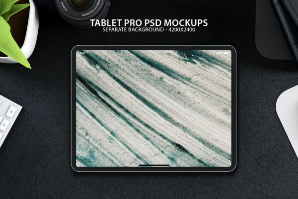 高端iPad Pro产品展示背景样机(PSD)