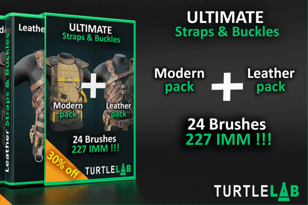 現代皮革錶帶和搭扣筆刷