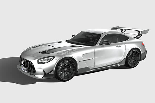 奔驰跑车 Mercedes-Benz AMG GT Black Series 2021 3D模型下载（FBX）