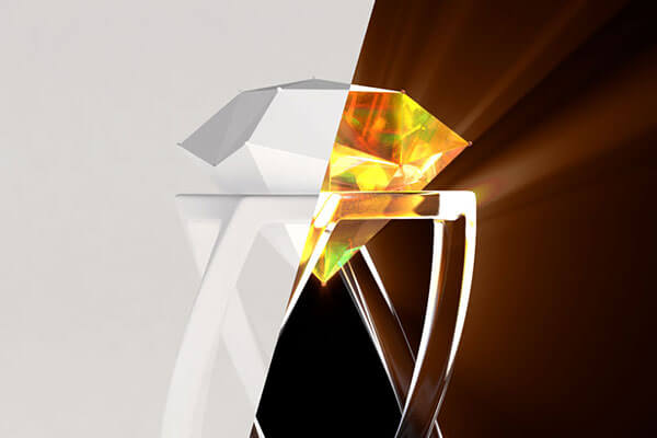 老梦原创：C4D+Redshift 旋转的钻石动画制作与渲染教程 (工程文件)